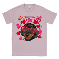 Lilac valentine's day  dachshund puppy Classic Tee - RanaPortraitStore