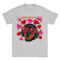Moon Dust valentine's day  dachshund puppy Classic Tee - RanaPortraitStore