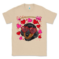 Mushroom valentine's day  dachshund puppy Classic Tee - RanaPortraitStore