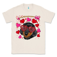Natural valentine's day  dachshund puppy Classic Tee - RanaPortraitStore
