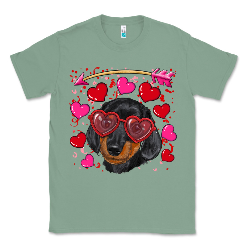 Valentine's Day  Dachshund Puppy Classic Tee by RanaPortraitStore | Teevron