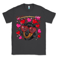 Smoke valentine's day  dachshund puppy Classic Tee - RanaPortraitStore
