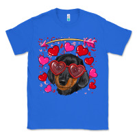 True Royal valentine's day  dachshund puppy Classic Tee - RanaPortraitStore