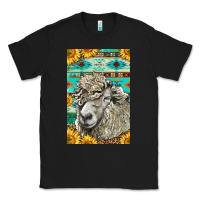 Black Western Lincoln Sheep Classic Tee - LillyAllenDesigns