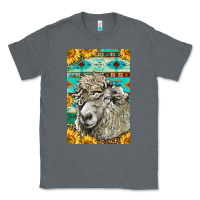 Charcoal Heather Western Lincoln Sheep Classic Tee - LillyAllenDesigns