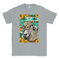 Heather Grey Western Lincoln Sheep Classic Tee - LillyAllenDesigns