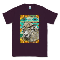 Plum Western Lincoln Sheep Classic Tee - LillyAllenDesigns