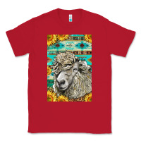 Red Western Lincoln Sheep Classic Tee - LillyAllenDesigns