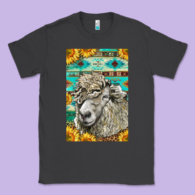 Western Lincoln Sheep Classic Tee Designed By Lillyallendesigns
