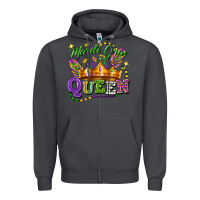 Smoke mardi gras queen Zipper Hoodie - FaDigitalArtStudio