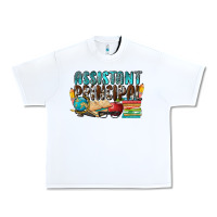 White assistant principal Urban Heavy Tee - NancyCooperArtShop