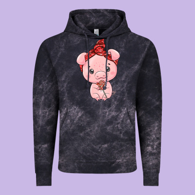 Cute Pig Vintage Hoodie Designed By Texasbilliewilder