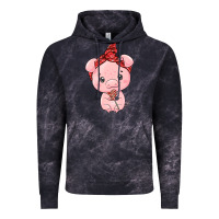 Cloud Black cute pig Vintage Hoodie - texasbilliewilder