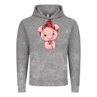 Cloud Rock cute pig Vintage Hoodie - texasbilliewilder