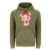 Vintage Olive cute pig Vintage Hoodie - texasbilliewilder