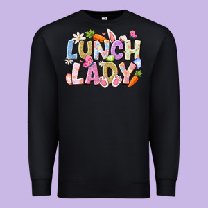Lunch Lady Easter Premium Sweatshirt Designed By Cowhidedigitalart