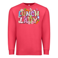 Cardinal lunch lady easter Premium Sweatshirt - CowhideDigitalArt