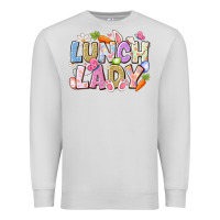 Dove Grey lunch lady easter Premium Sweatshirt - CowhideDigitalArt