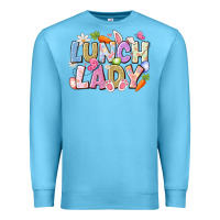 Ocean Blue lunch lady easter Premium Sweatshirt - CowhideDigitalArt