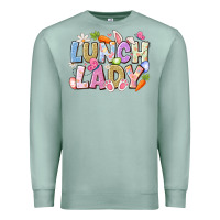 Seafoam lunch lady easter Premium Sweatshirt - CowhideDigitalArt