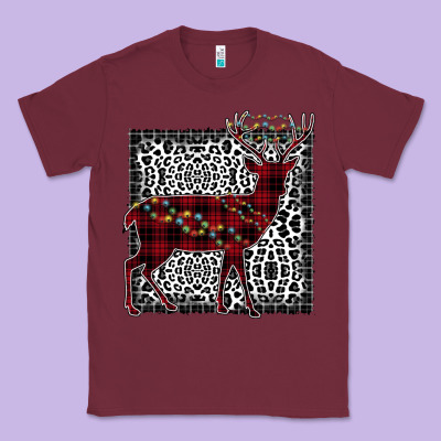 Christmas Deer Classic Tee Designed By Bettercallsaul