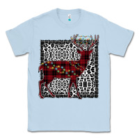 Dusty Blue Christmas Deer Classic Tee - Bettercallsaul