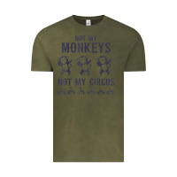 Vintage Olive mens not my monkeys not my circus sarcastic gifts for men, funny t shi Vintage Tee - tuanDangUi
