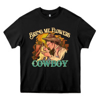 Black bring me flowers cowboy Heavy Core Tee - NancyCooperArtShop