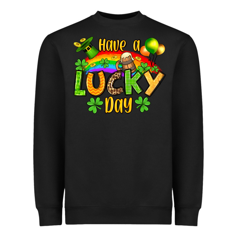 St. Patrick's Have A Lucky Day Heavyweight Sweatshirt by OliviaCreatesArt | Teevron