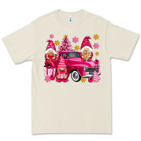 Bone Pink christmas gnomes truck Premium Tee - NancyCooperArtShop