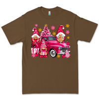 Cacao Pink christmas gnomes truck Premium Tee - NancyCooperArtShop