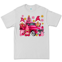 Dove Grey Pink christmas gnomes truck Premium Tee - NancyCooperArtShop