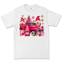 White Pink christmas gnomes truck Premium Tee - NancyCooperArtShop