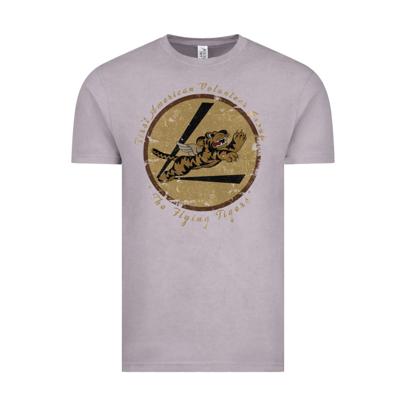 Flying Tigers Squadron Wwii Leather Patch Design Vintage Tee by tuanDangUi | Teevron