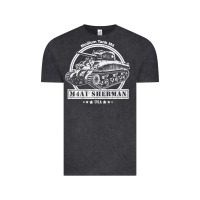 Vintage Black m4a1 sherman tank Vintage Tee - tuanDangUi