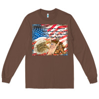 Chestnut god bless the usa Long Sleeve Tee - TumblerDesignByShophia