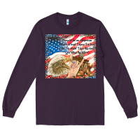Plum god bless the usa Long Sleeve Tee - TumblerDesignByShophia