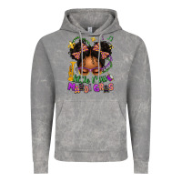 Cloud Rock little miss mardi gras afro messy bun kid Vintage Hoodie - texasbilliewilder