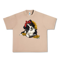 Burro border collie with bandanna Urban Heavy Tee - texasbilliewilder