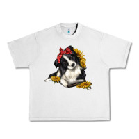 Lunar Rock border collie with bandanna Urban Heavy Tee - texasbilliewilder