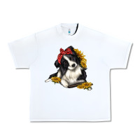 White border collie with bandanna Urban Heavy Tee - texasbilliewilder