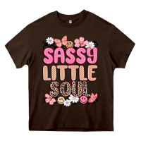 Chocolate Brown sassy little soul Heavy Core Tee - MaliasSmallBusiness