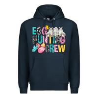 Navy Egg Hunting Crew easter Day Premium Hoodie - BundleAndBundleShop