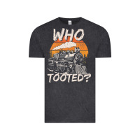 Vintage Black Who Tooted Funny Train Lovers And Railroad Retro Vintage Vintage Tee - tuanDangUi
