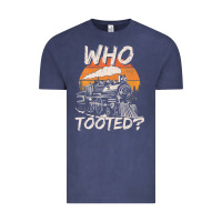 Vintage Denim Who Tooted Funny Train Lovers And Railroad Retro Vintage Vintage Tee - tuanDangUi