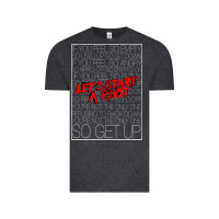 Vintage Black Lets Start A Riot GIFT 1 Vintage Tee - tuanDangUi