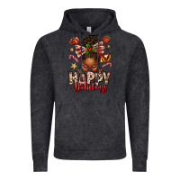 Vintage Black happy holidays christmas afro messy bun Vintage Hoodie - texasbilliewilder
