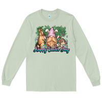 Matcha Gnome bunny Happy Easter Day Long Sleeve Tee - HowdyJamesFarm