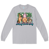 Moon Dust Gnome bunny Happy Easter Day Long Sleeve Tee - HowdyJamesFarm