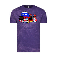 Cloud Purple countryballs pullover Vintage Tee - tuanDangUi
